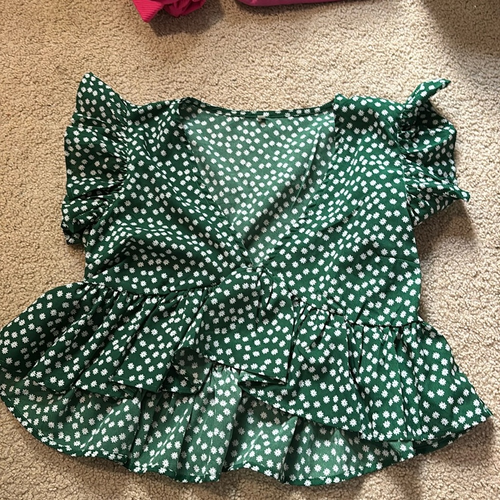 shien green blouse